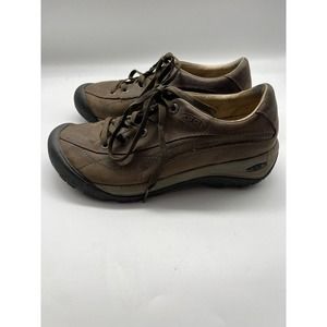 Keen Presidio II Brown Leather Lace Up Outdoor Athletic Sneakers Women’s Sz 9